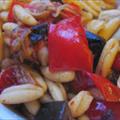 ricetta per un primo: cavatelli alle olive  (velocissimo)