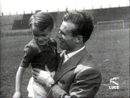Papà Valentino con Sandro Mazzola 